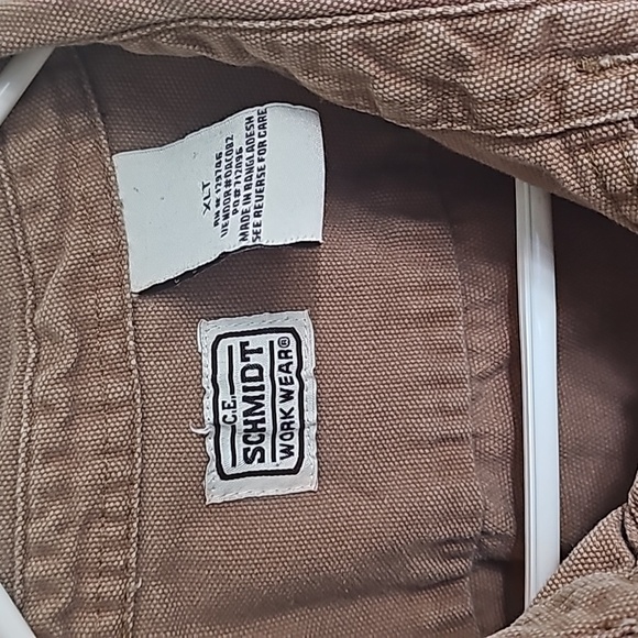 Schmidt work wear XLT sleeveless button down shirt/vest carhartt like material - Picture 3 of 4